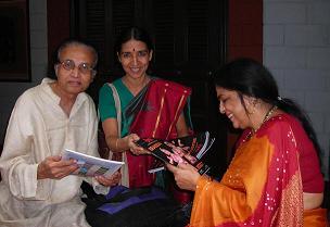 Sunil Kothari, Janaki and Uma Sharma. Photo: GS RAJAN